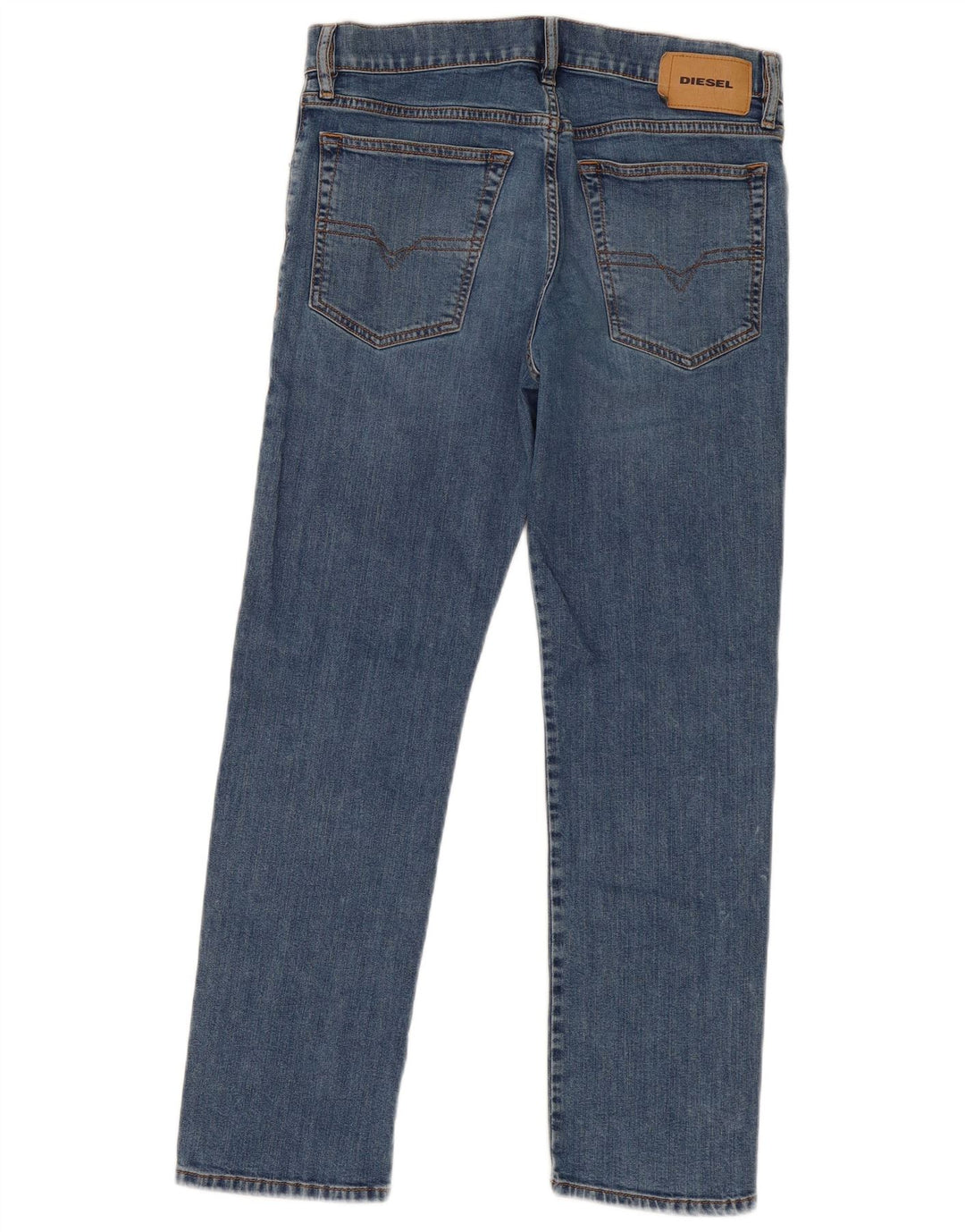 DIESEL Damskie proste dżinsy W30 L27 Niebieskie bawełniane