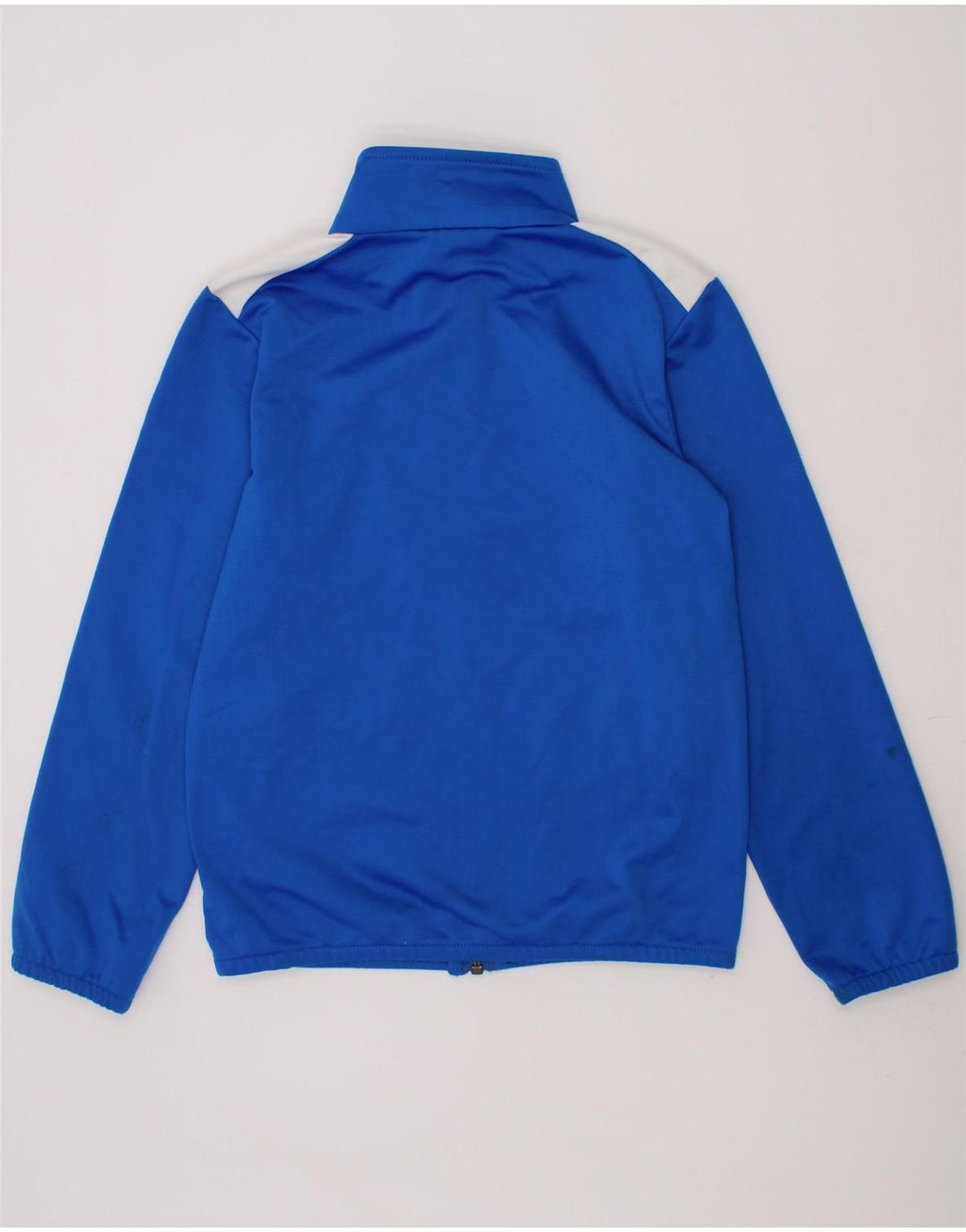 PUMA Boys Graphic Tracksuit Top Jacket 7-8 Years Blue Colourblock Vintage Puma and Second-Hand Puma from Messina Hembry 