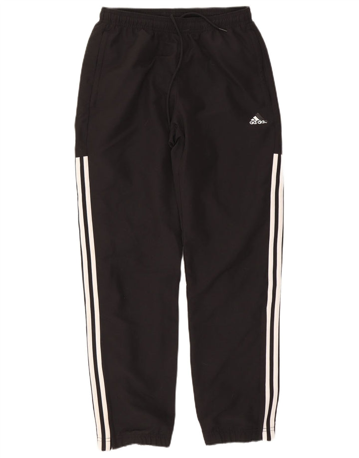 Męskie spodnie dresowe Adidas, małe, czarne, poliestrowe