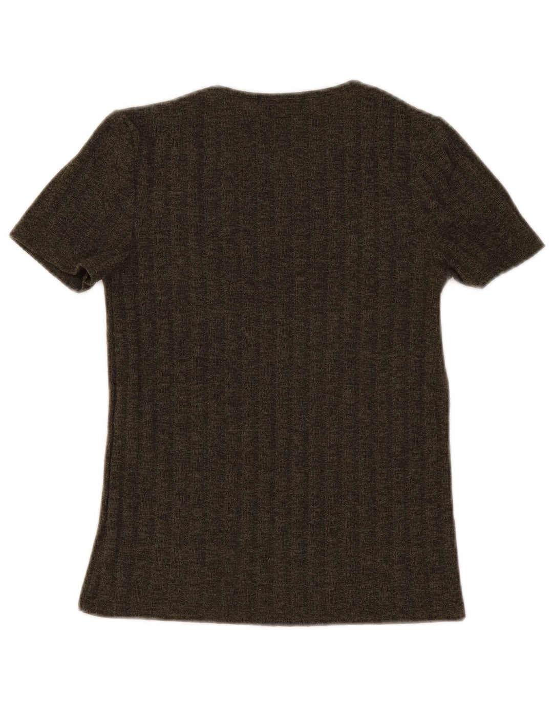 T-shirt damski Zara Trafaluc Top UK 8, mały, khaki, poliester