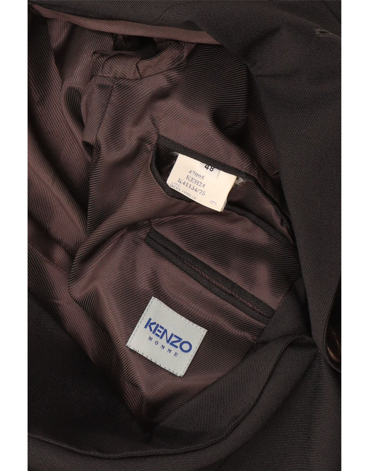 Męska marynarka zapinana na 3 guziki KENZO IT 48 Średni granatowy wełniany