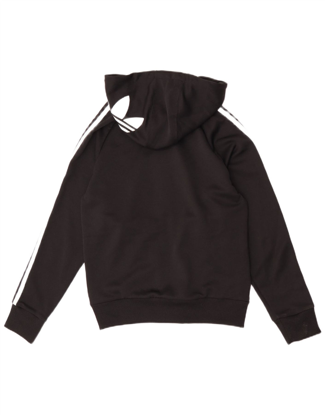 Damski sweter Adidas z grafiką i zamkiem błyskawicznym IT 40, mały, czarny poliester