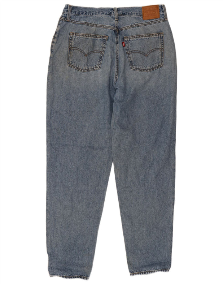 Damskie jeansy Levi's Mom zwężane W32 L30 Niebieska bawełna
