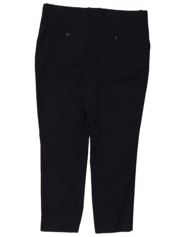 Spodnie damskie Reiss Slim Fit UK 18 XL W40 L29 Czarna wełna