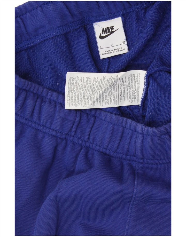 Męskie spodenki sportowe NIKE z grafiką, małe, niebieskie, bawełniane