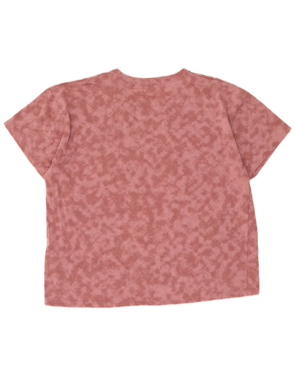 Damska koszulka z grafiką Under Armour Top UK 18 XL, różowa, bawełniana Tie Dye