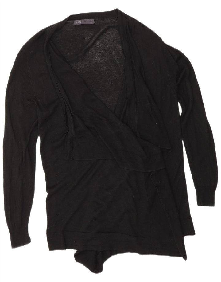 Marks & Spencer Damski sweter rozpinany UK 14, średni czarny