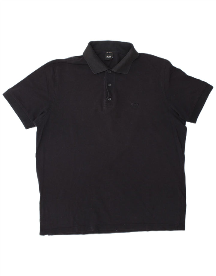Męska koszulka polo Hugo Boss XL, czarna, bawełniana