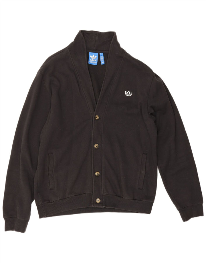 Adidas Męska bluza dresowa, duża, czarna, bawełniana