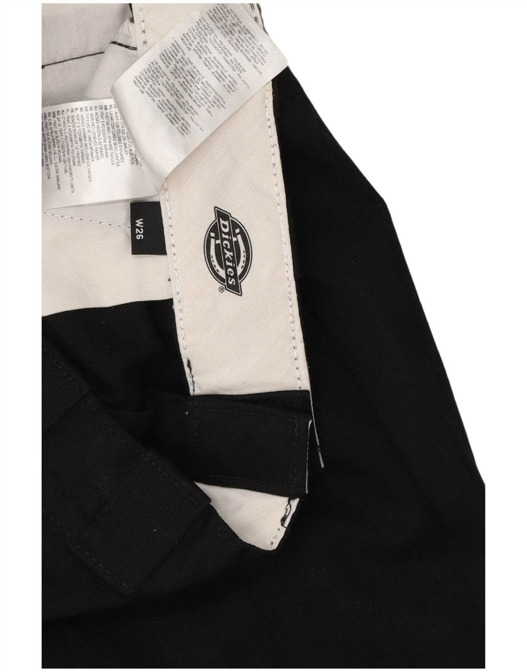 Męskie proste spodnie chino Dickies W26 L29 Czarny poliester