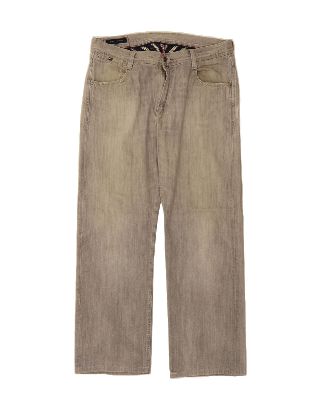 TOMMY HILFIGER Mens Straight Jeans  W36 L29 Grey Vintage Tommy Hilfiger and Second-Hand Tommy Hilfiger from Messina Hembry 