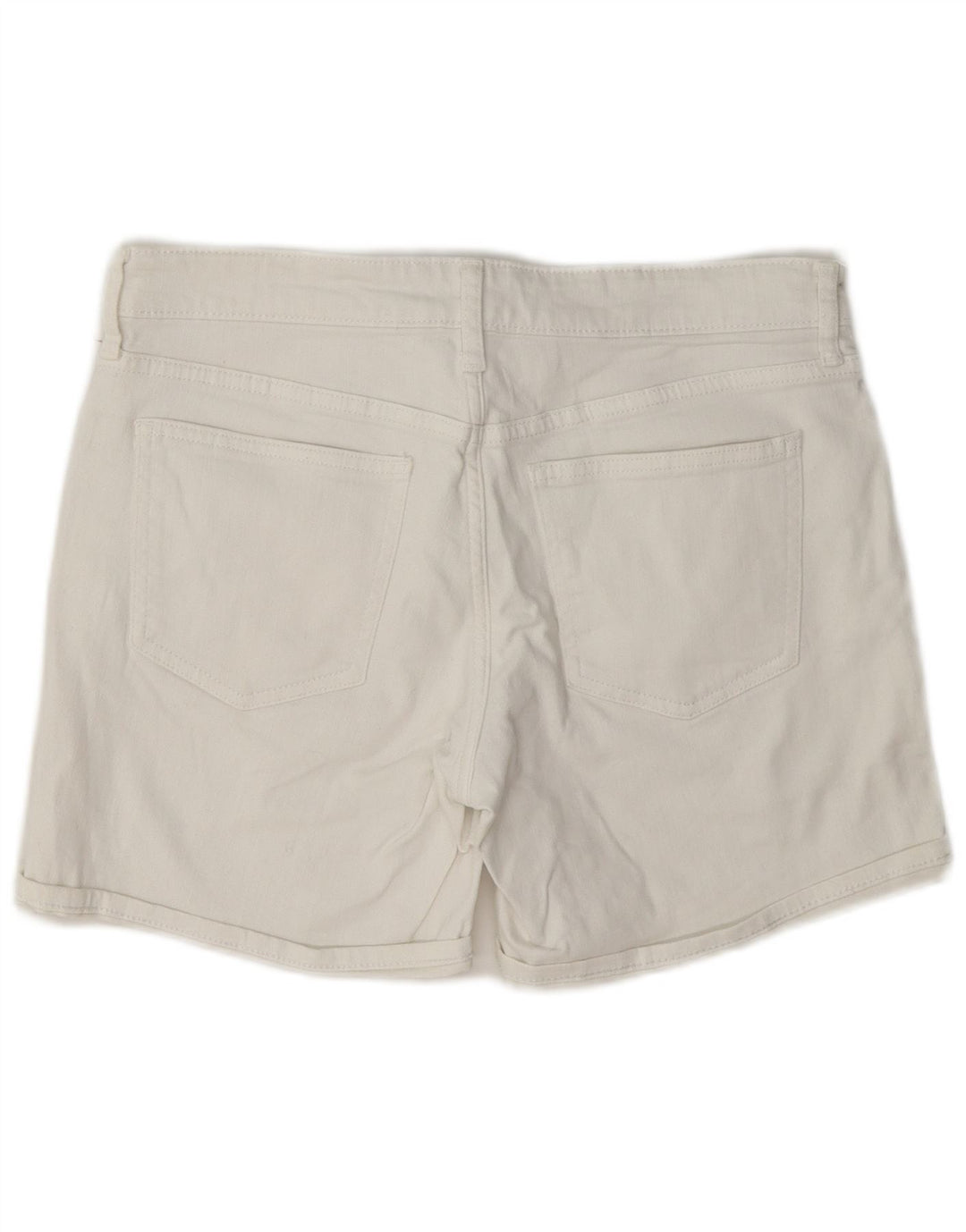 Damskie spodenki jeansowe Gap Standard Regular W28 Średniobiała bawełna