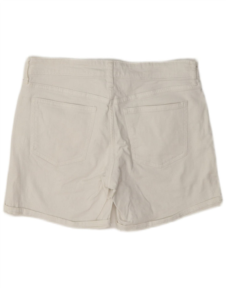 Damskie spodenki jeansowe Gap Standard Regular W28 Średniobiała bawełna