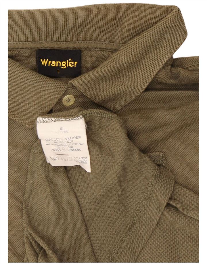 Męska koszulka polo Wrangler, duża, bawełniana khaki