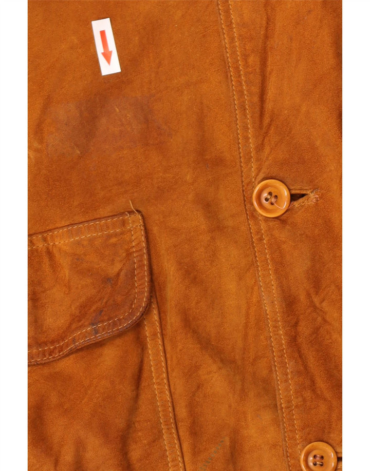 Zamszowa kurtka bomber męska Harry&Moore EU 56 3XL w kolorze beżowym