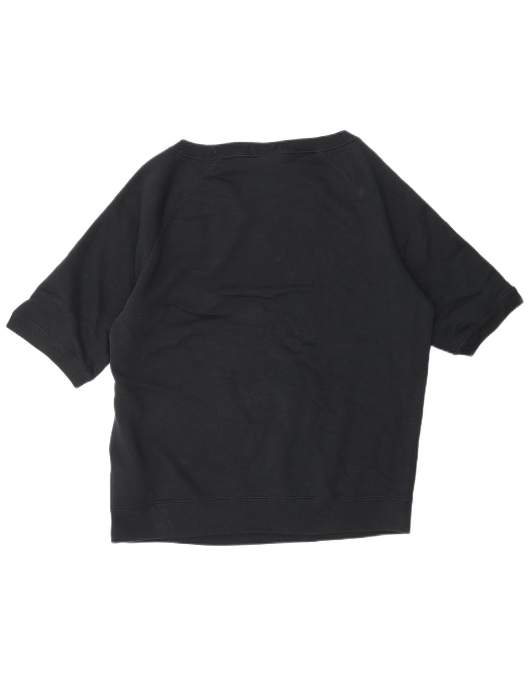 Damski sweter z krótkim rękawem NIKE UK 16, duży, czarny, bawełniany