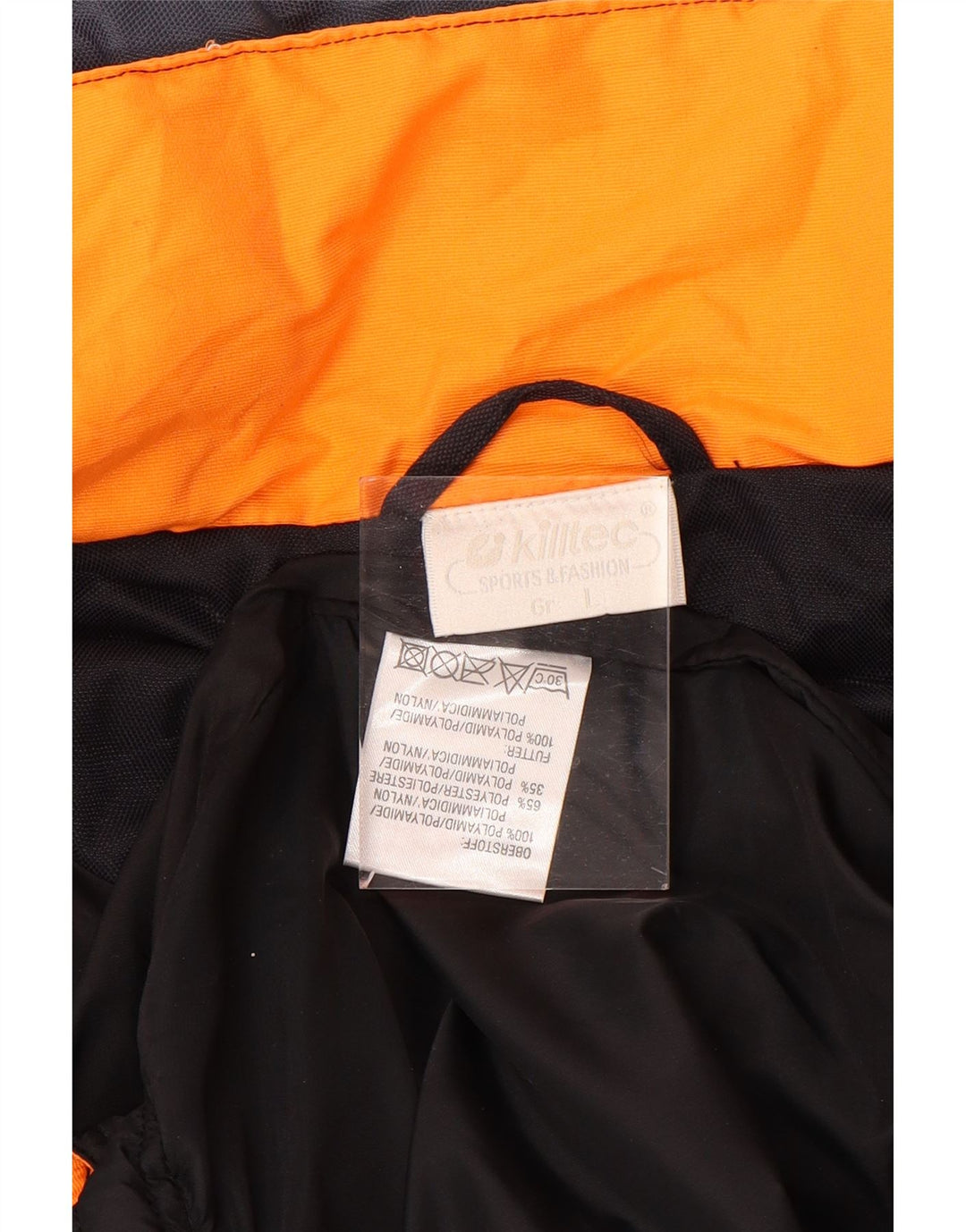 Męska wyściełana kamizelka KILLTEC o luźnym kroju UK 40, duża, biała, z blokami kolorów