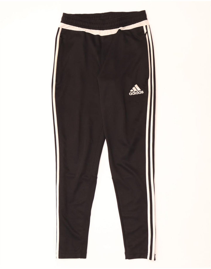 Męskie spodnie dresowe Adidas Climacool, małe, czarne, z blokami kolorów, z poliestru