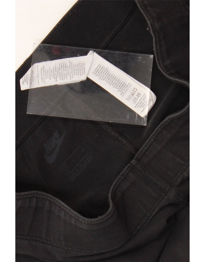 Damskie legginsy NIKE Graphic UK 8, małe, czarne, bawełniane