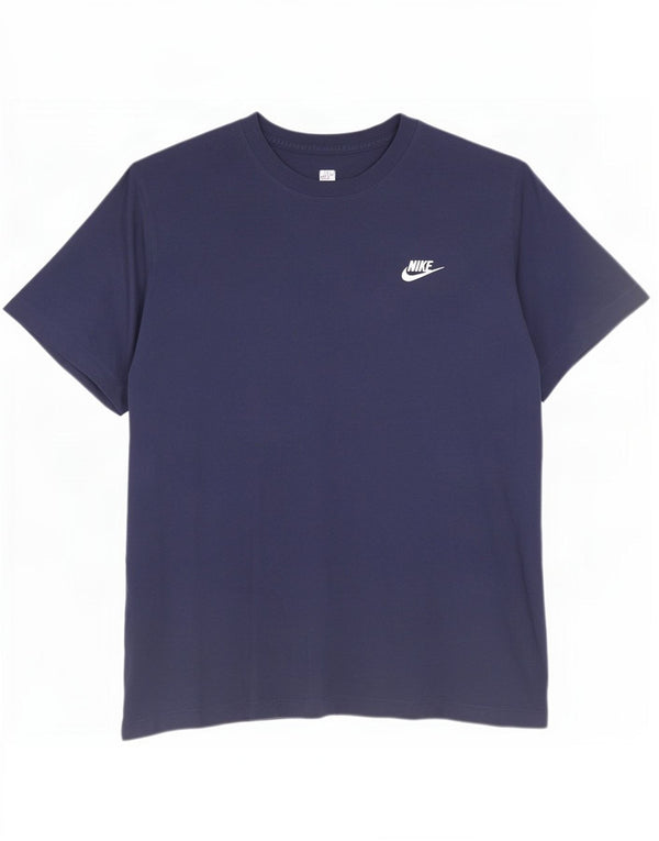 T-shirt męski Nike, XL, granatowy, bawełniany