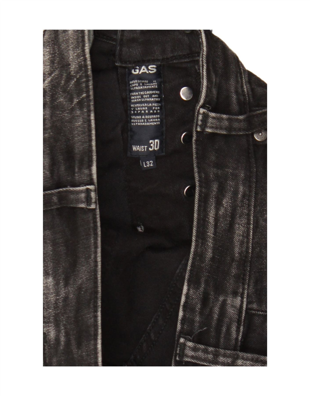 Męskie jeansy skinny Gas W30 L32 szare