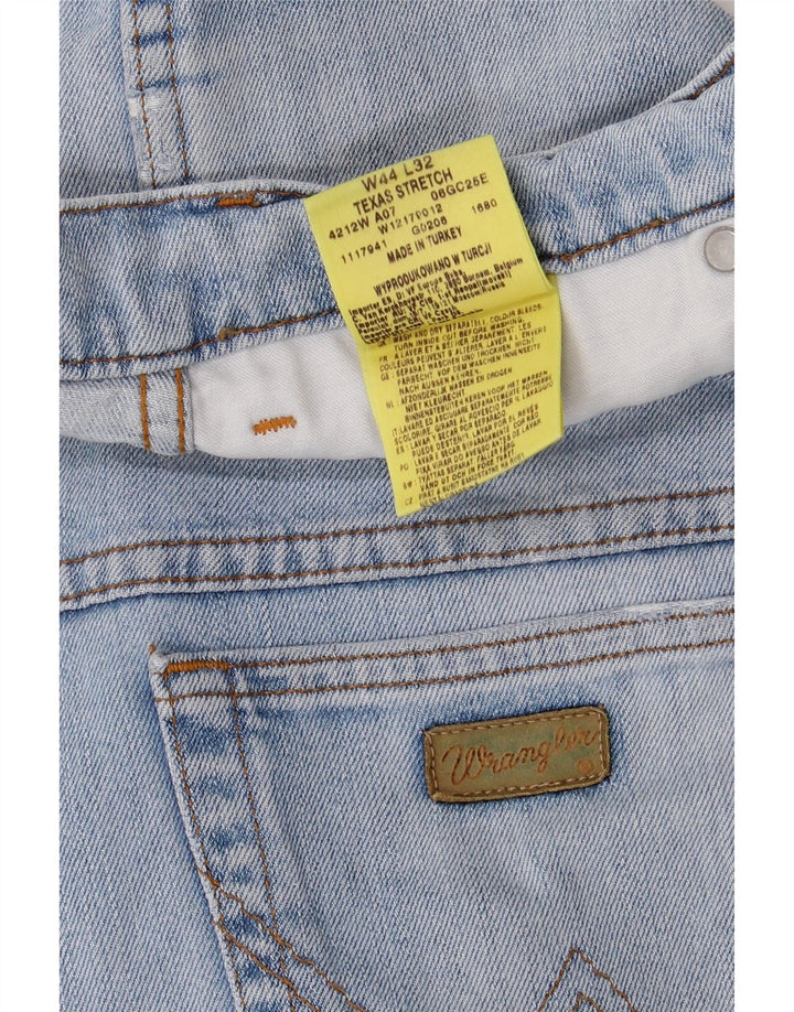 Męskie jeansy WRANGLER Texas Stretch Straight W44 L28 Niebieskie, bawełniane