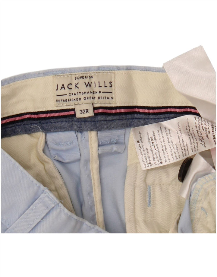 Męskie spodenki Chino JACK WILLS W32 Średnioniebieskie, bawełniane