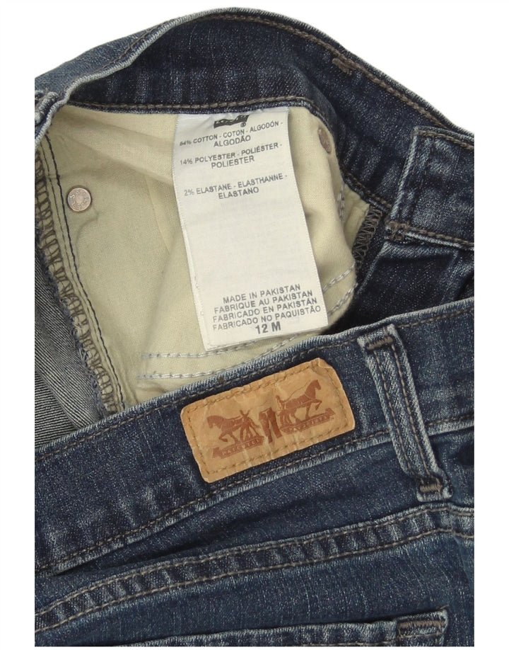 Damskie dżinsy Levi's 512 Bootcut US 12, duże, W30 L31, niebieska bawełna