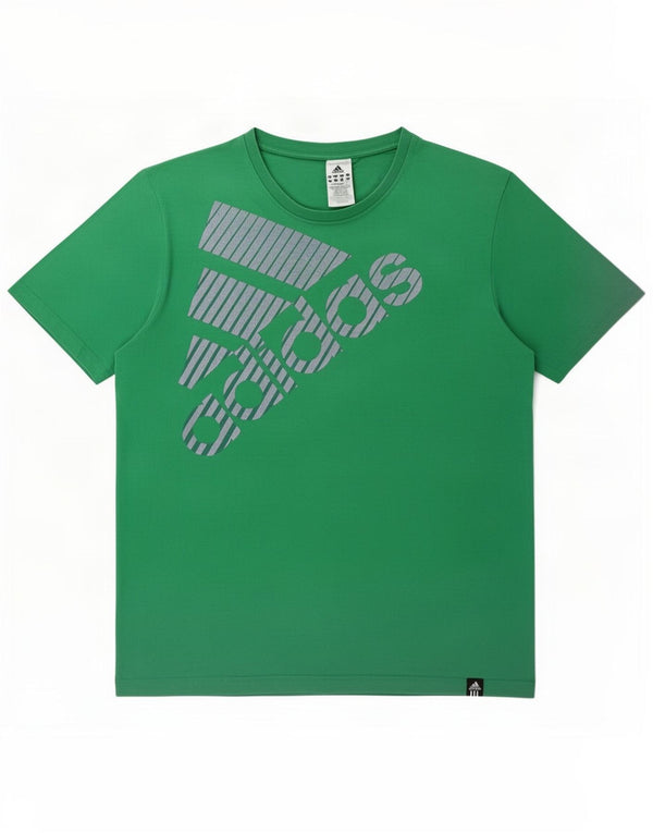 Adidas Męska koszulka graficzna Top XL, zielona bawełna