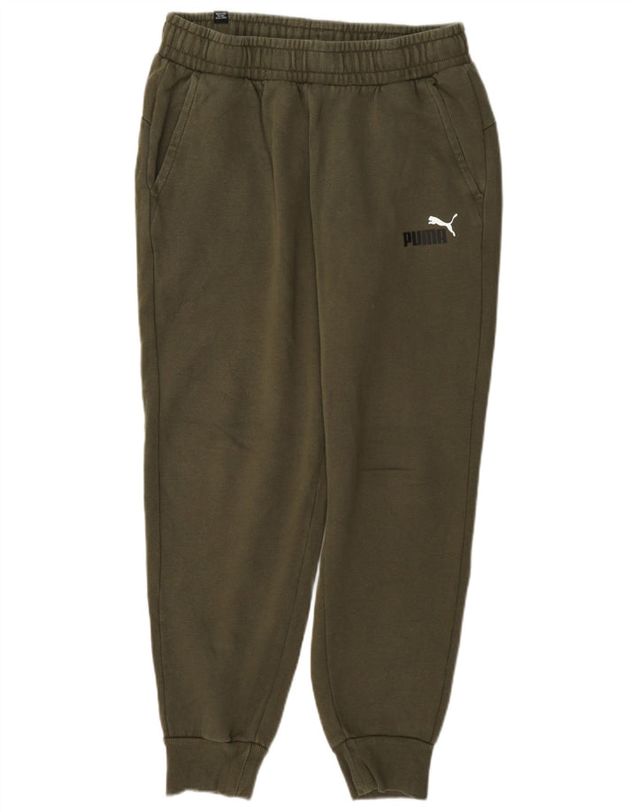Męskie spodnie dresowe Puma Joggers, średnia bawełna khaki