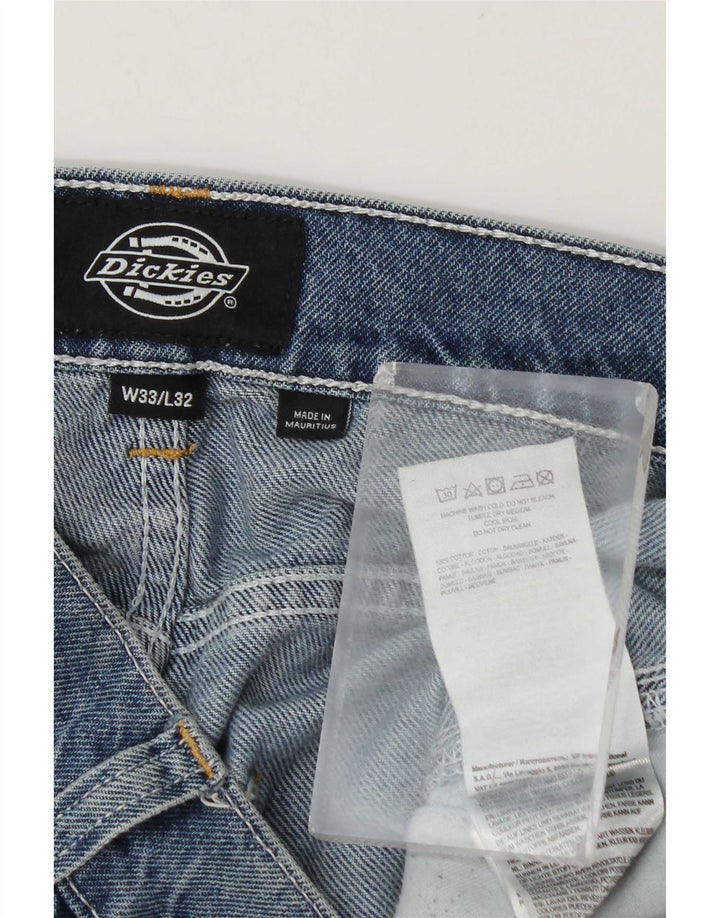 Męskie jeansy Dickies Cargo zwężane W33 L32, niebieska bawełna