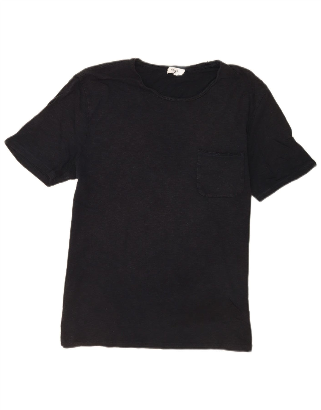 T-shirt męski Reiss, duży, czarny, z bawełny w plamki
