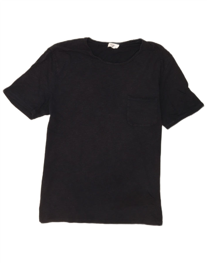 T-shirt męski Reiss, duży, czarny, z bawełny w plamki