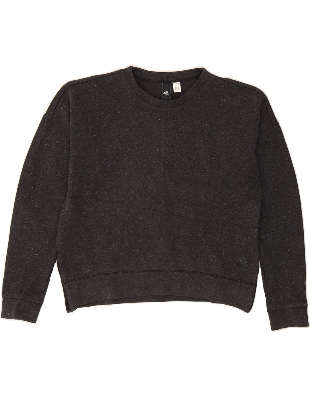 ADIDAS Womens Sweatshirt Jumper UK 16 Medium Grey Vintage Adidas and Second-Hand Adidas from Messina Hembry 