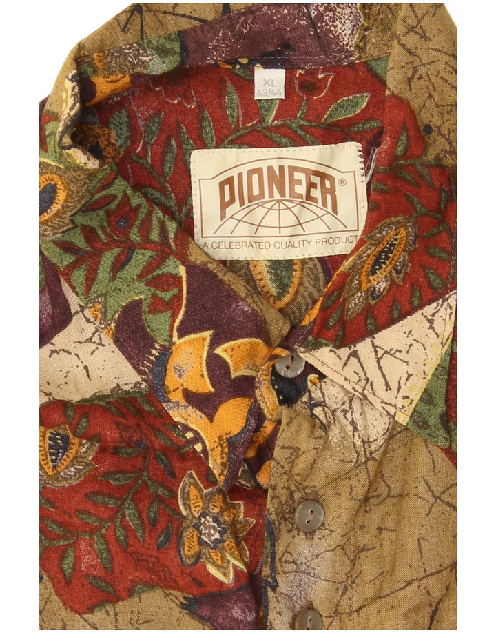 Koszula męska Pioneer, rozmiar 43/44 XL, wielobarwny patchwork