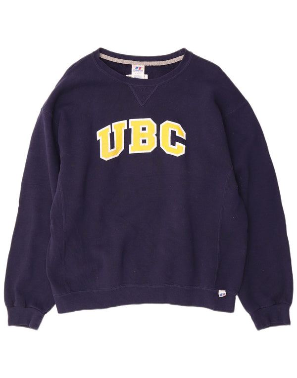 Bluza damska RUSSELL ATHLETIC UK 16, duża, granatowa