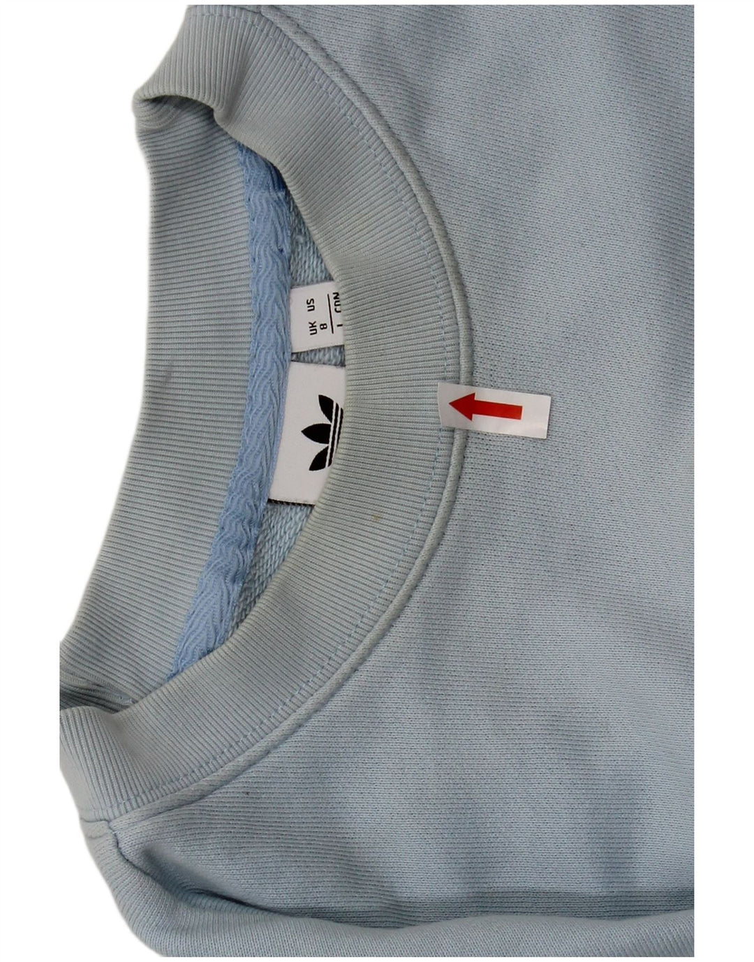 Damska bluza Adidas Graphic Oversized Sweter UK 8 Small Blue Cotton