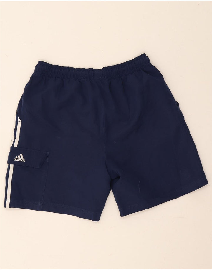Męskie spodenki sportowe Adidas, małe, granatowe, poliestrowe