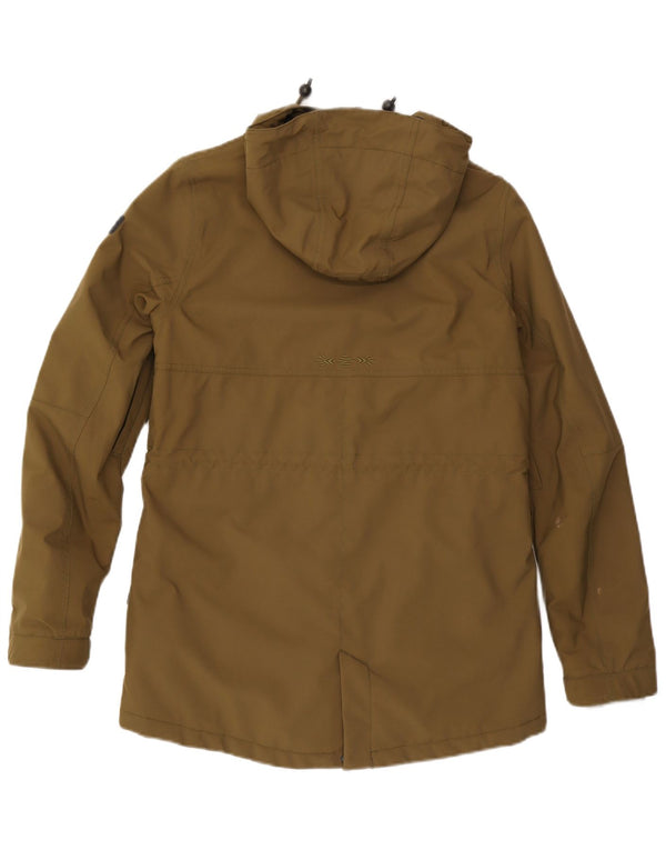Damska kurtka parka z kapturem O'Neill UK 14, duża, khaki, poliester