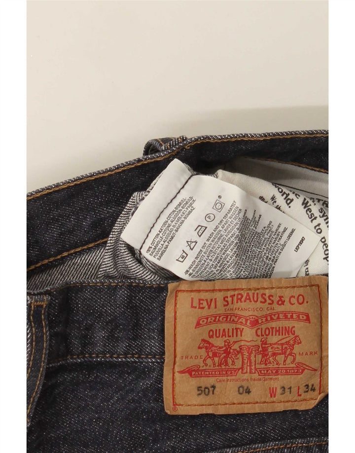 Levi's Męskie 507 Bootcut Jeans W31 L29 Granatowa Bawełna