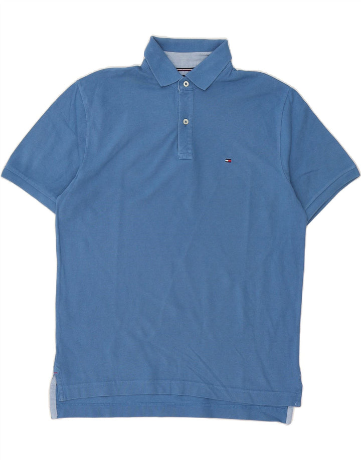 TOMMY HILFIGER Mens Classic Fit Polo Shirt Small Blue Vintage Tommy Hilfiger and Second-Hand Tommy Hilfiger from Messina Hembry 