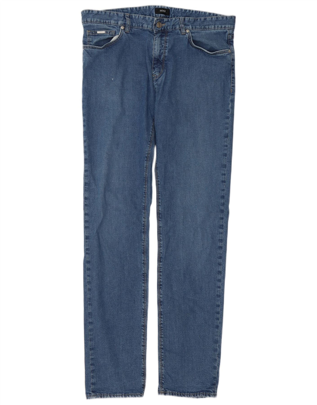 Damskie jeansy slim Hugo Boss W33 L34 Niebieskie bawełniane
