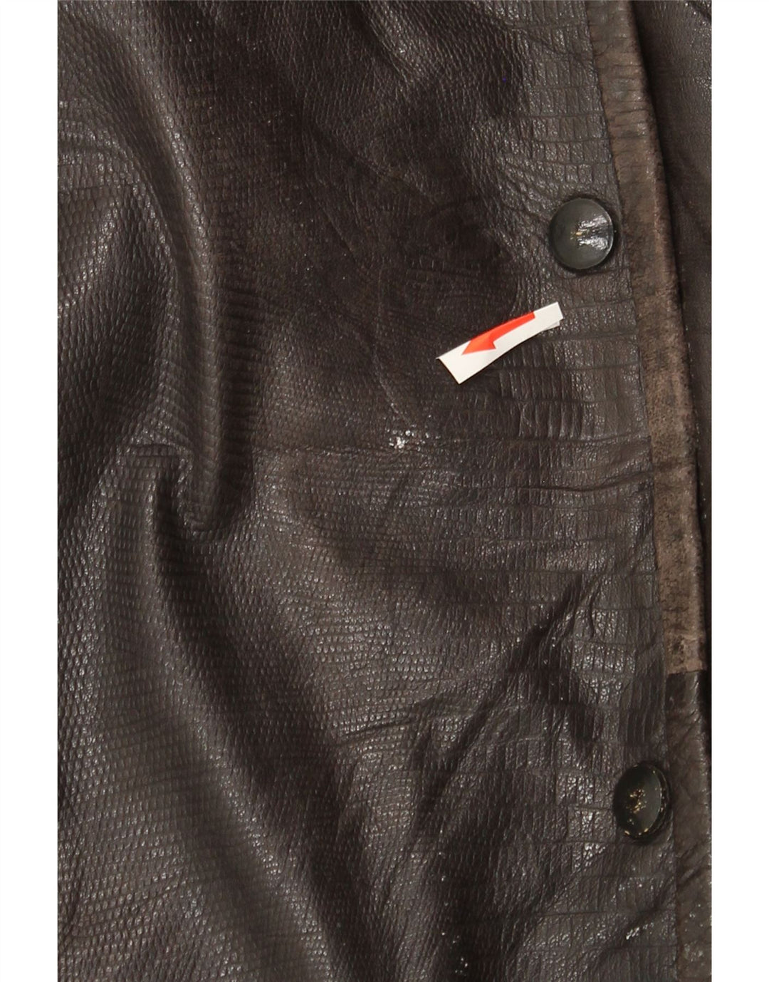 Vintage damska kurtka skórzana oversize EU 44 XL, brązowa skóra