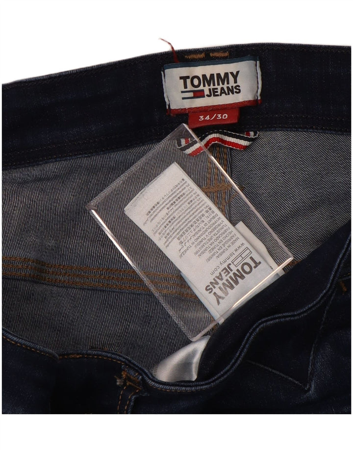 Damskie jeansy Bootcut TOMMY HILFIGER W34 L30 Granatowe, bawełniane