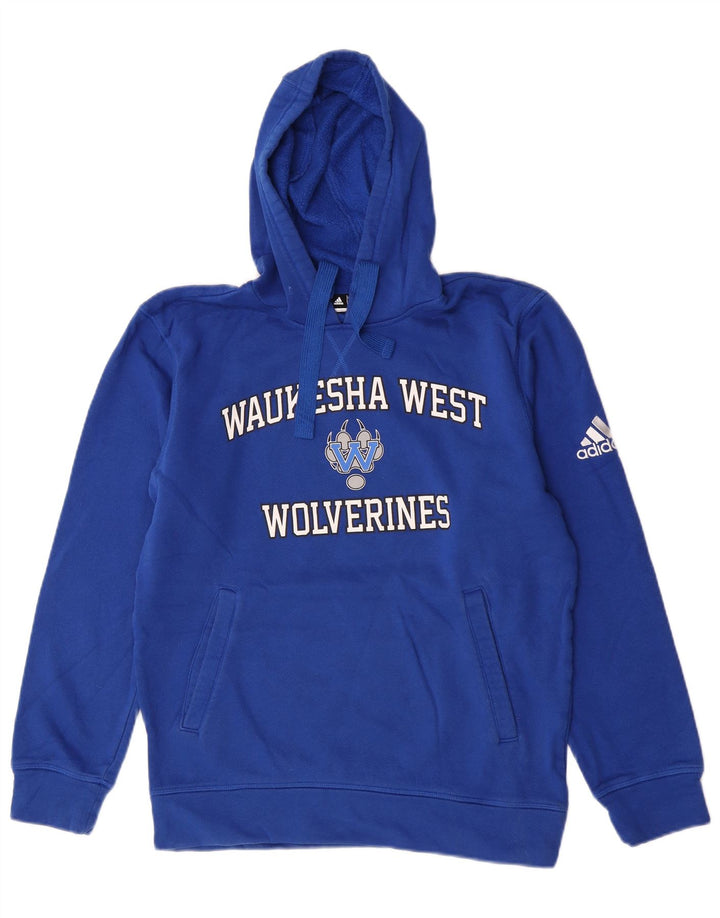 Adidas Męska bluza z kapturem Wolverines Graphic, mała niebieska