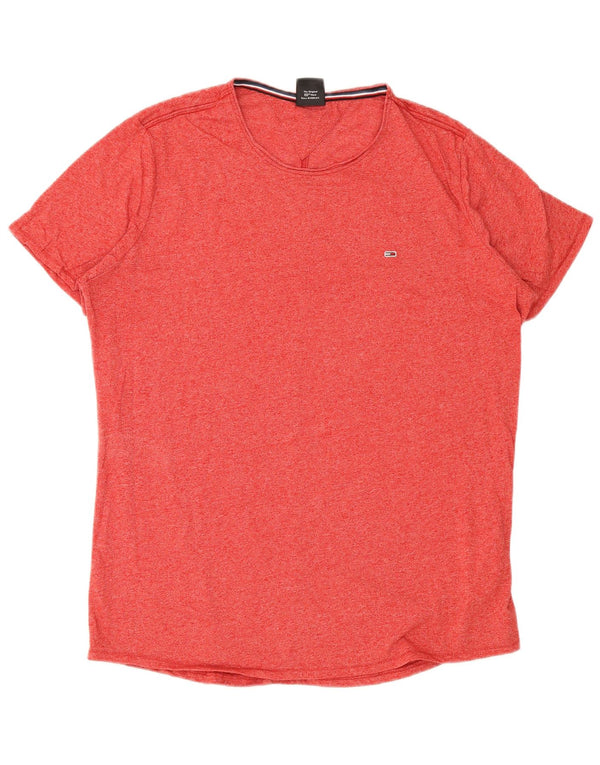 T-shirt męski Tommy Hilfiger Top 2XL, bawełniany w czerwone plamki