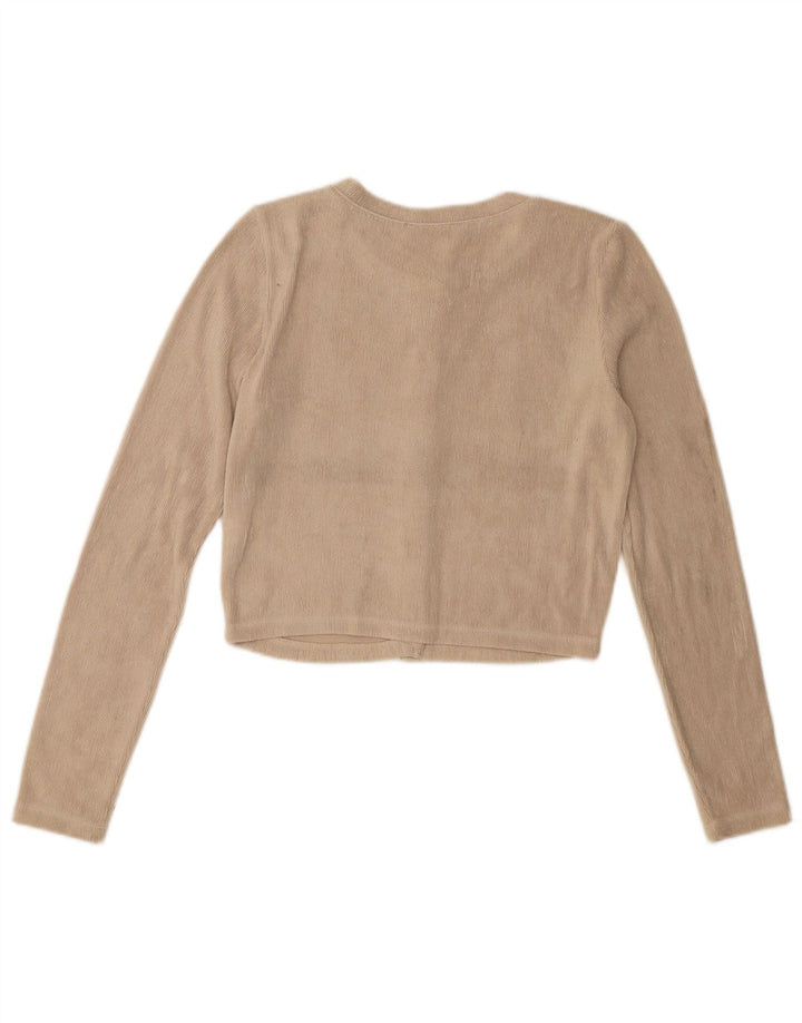 Sweter damski Zara Crop Cardigan UK 10 Small Beżowy poliester