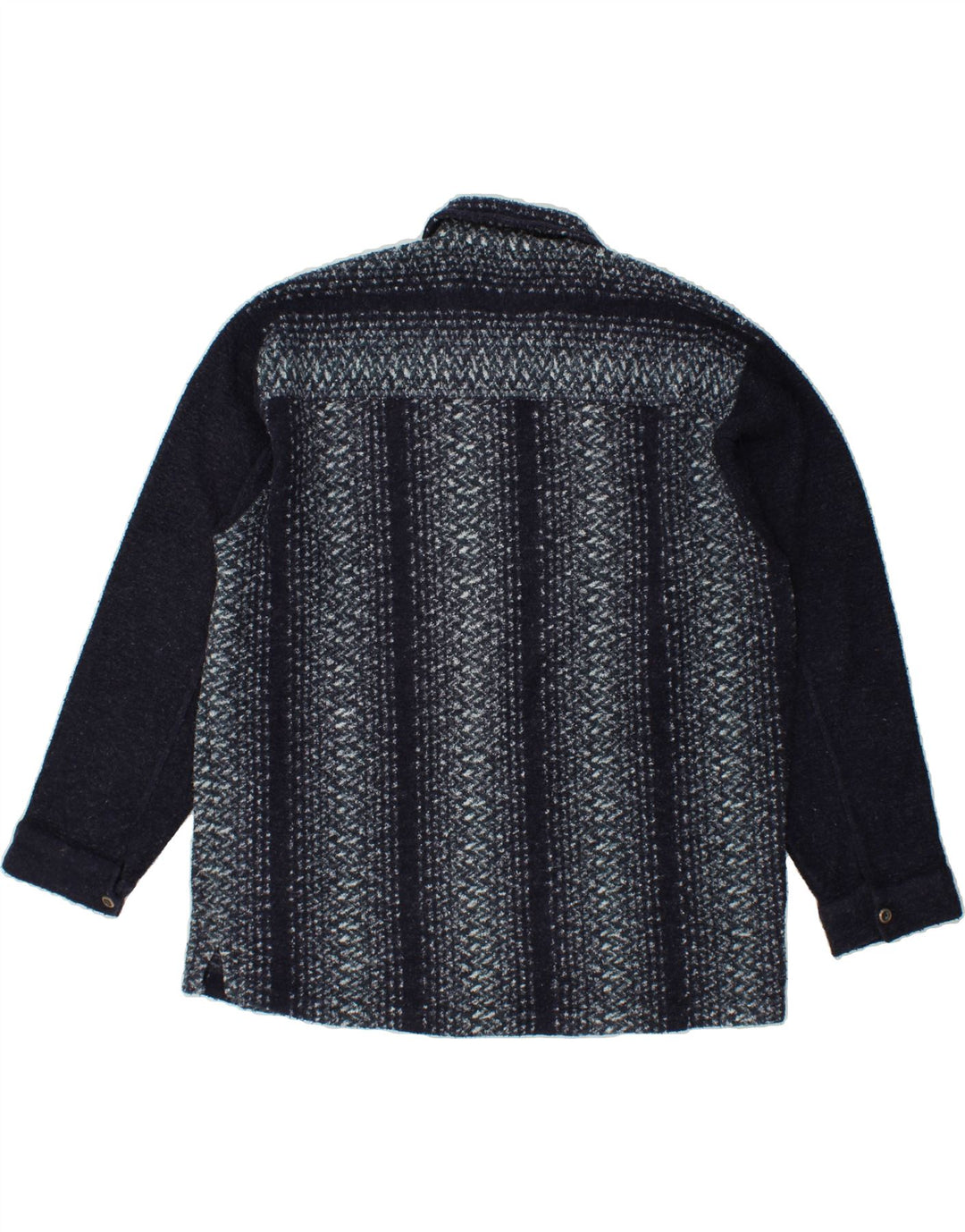 RIFLE Mens Cardigan Sweater Large Navy Blue Striped Acrylic Vintage Rifle and Second-Hand Rifle from Messina Hembry 