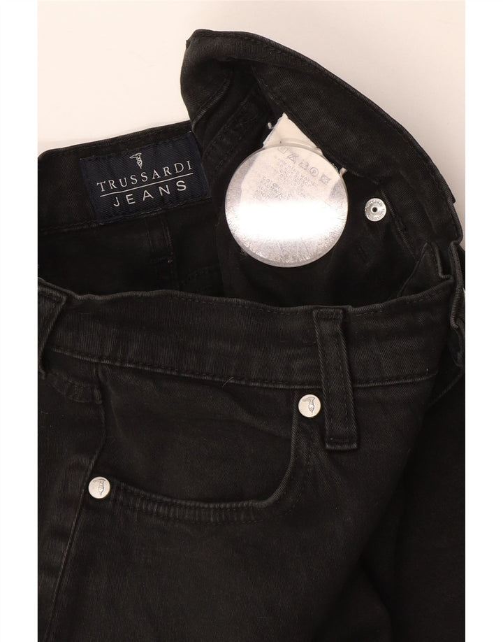 Damskie proste dżinsy Trussardi W26 L30 Szara bawełna