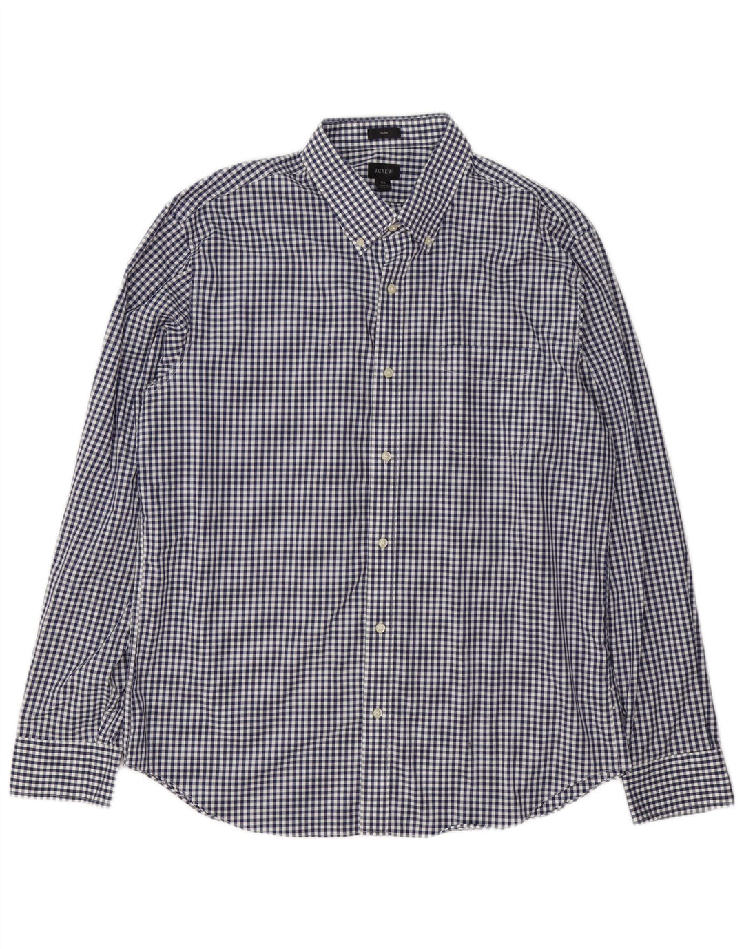 Koszula męska J. Crew XL, granatowa, bawełniana w kratkę